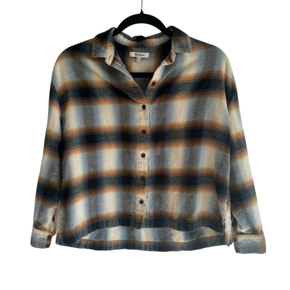 Madewell Flannel Westlake Shirt in Allen Plaid, Size S - Picture 4 of 9